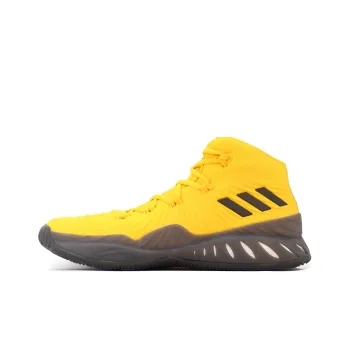 Adidas Crazy Explosive 2017 Cushioning Anti-Slip And Wear-Resistant High-Top Basketball Shoes Men's Yellow Black