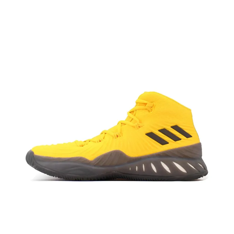 Adidas Crazy Explosive 2017 Cushioning Anti-Slip And Wear-Resistant High-Top Basketball Shoes Men's Yellow Black-0