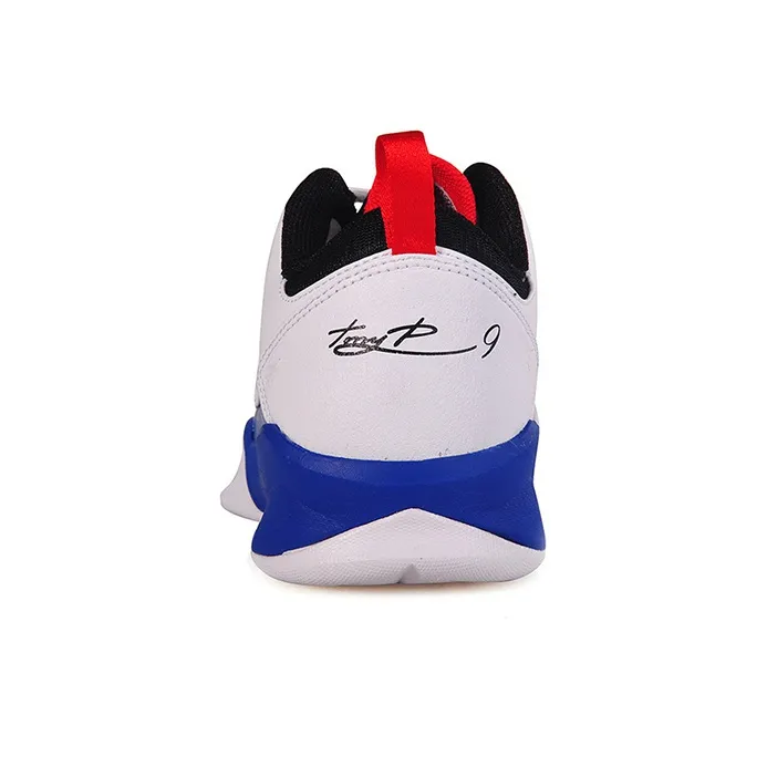 PEAK Cushioning Anti-Slip And Wear-Resistant Low-Top Performance Basketball Shoes Men's White Blue Parker Mini Edition-2