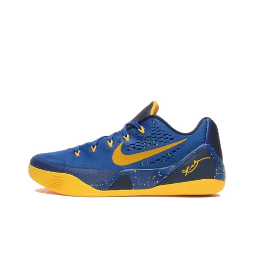 Nike Kobe 9 Basketball Shoes Men Low-Top Blue/Gold