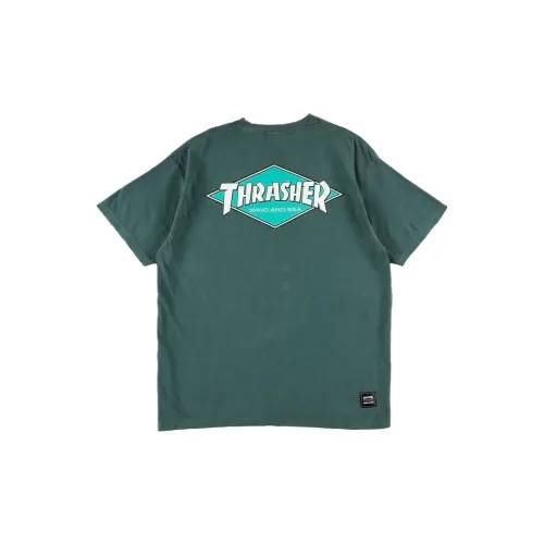 Wind And Sea Thrasher X WIND AND SEA CO-TITLED SERIES T-Shirts Unisex Green