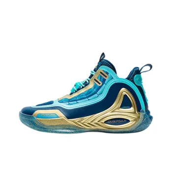 361° Zengo Cushioning Anti Slip And Wear Resistant High Top Basketball Shoes Black Gold Green