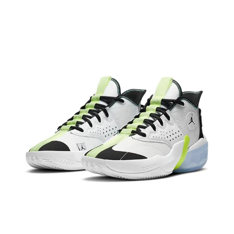 JORDAN React Elevation Pf White Black Green Glow-2
