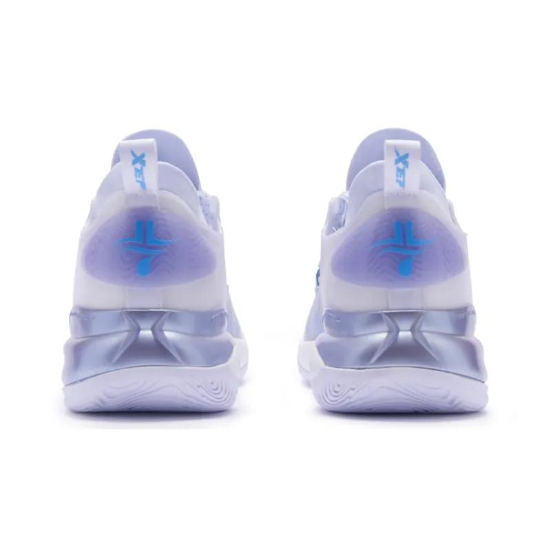 XTEP Jeremy Lin 2 Basketball Shoes Men Low Top New White/Taro Paste Purple/Carolina Blue-4