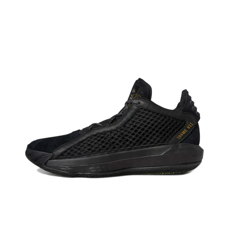 Adidas Dame 6 Leather 'Black Gold'-0