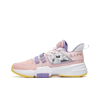 Dragon Ball Super x Anta Majin Buu Cushioning Anti Slip And Wear Resistant Low Top Basketball Shoes Men's Pink Purple