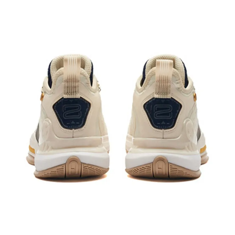 361° AG 2 Aaron Gordon AG2 Wear Resistant Slip Resistant Mid Top Performance Basketball Shoes Men's Beige-2