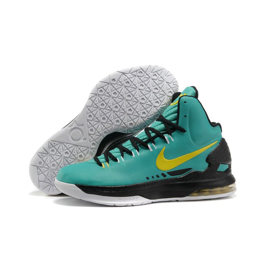 Nike KD 5 Basketball Shoes Men High Top Cyan