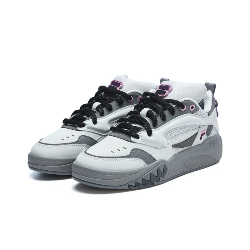 FILA FUSION Desperado Vintage Basketball Shoes 'White Grey Purple' Women's-1
