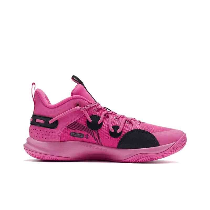 LINING Speed Team Basketball Shoes Men Low Top Vibrant Pink-1
