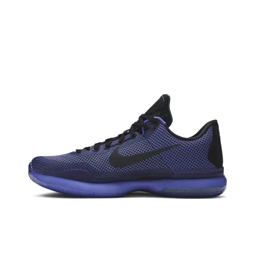 Nike Kobe 10 Basketball Shoes Men Low-Top Black/Violet/Black