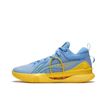 LiNing Speed 8 Premium Cushioning Anti Slip And Wear Resistant Low Top Basketball Shoes Men's Blue Yellow