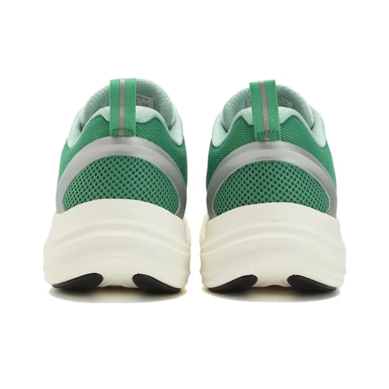 FILA NUVOLE EVO Anti Slip Wear Resistant Low Top Casual Running Shoes Men's White Green-3