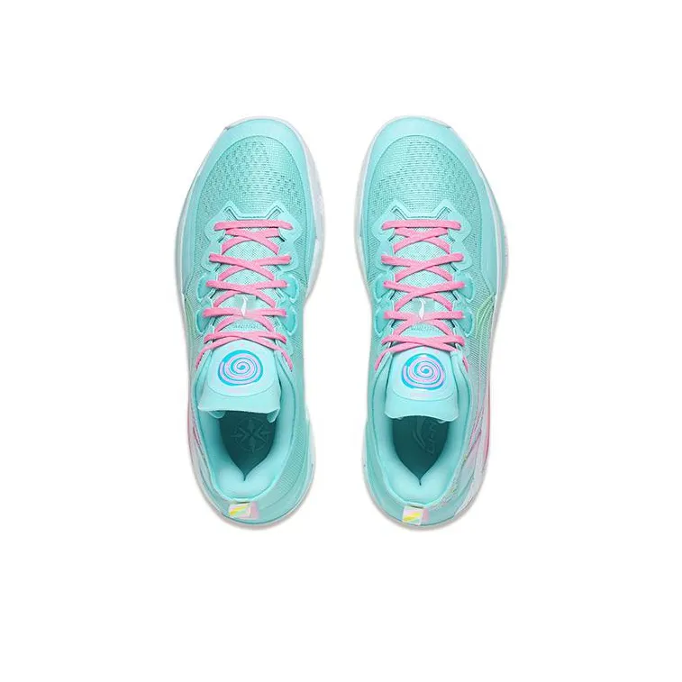LiNing Liren 3 V2 Lollipop Anti Slip Wear Resistant Low Top Basketball Shoes Unisex Blue-2