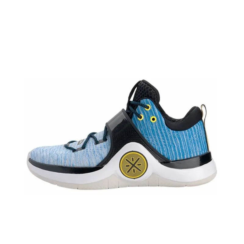 LiNing Way Of Wade 6 Horizon Non slip Lightweight Low Top Basketball Shoes Men's White Blue-0