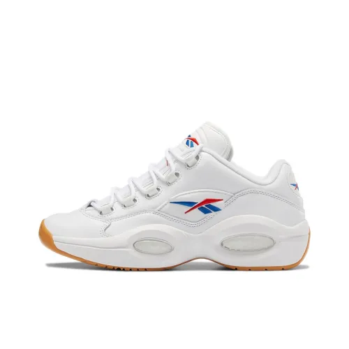 Reebok Question Low 'The Answer's Shoe' Cushioning Anti Slip And Wear Resistant Low Top Basketball Shoes Unisex White