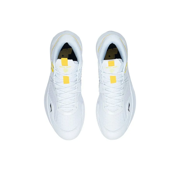 LiNing SONIC Team LOW Cushioning Anti Slip And Wear Resistant Coverage Support Low Top Basketball Shoes White-3