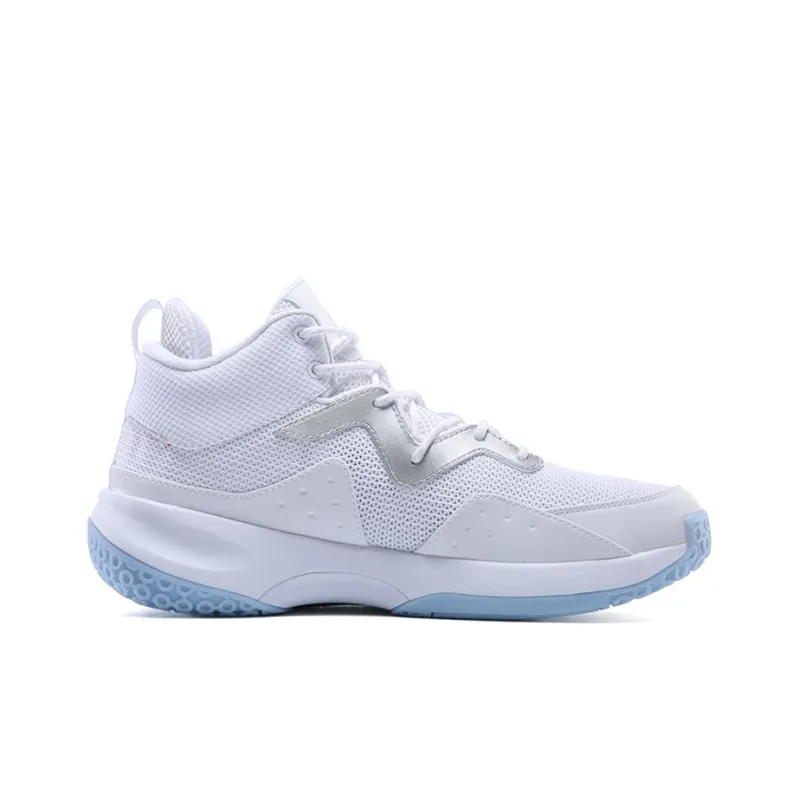 PEAK Basketball Shoes Men Mid Top Baymax/Silver-1