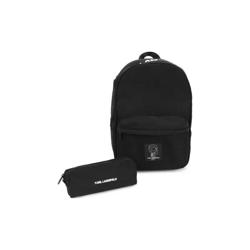 KARL LAGERFELD Polyester Backpack Kids' Black-1