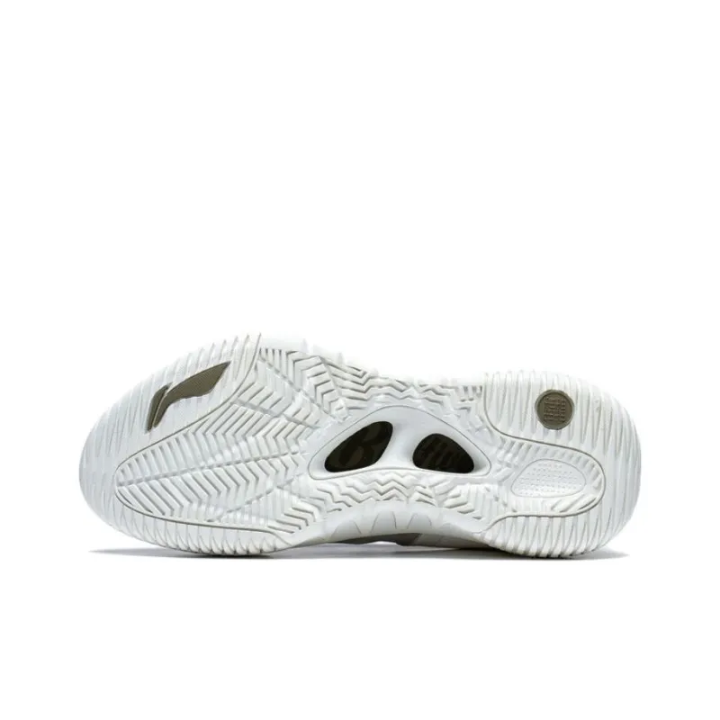 LiNing Badfive 2 Low Anti Slip And Wear Resistant Rebound Low Top Outdoor Performance Basketball Shoes Men's Ecru-4
