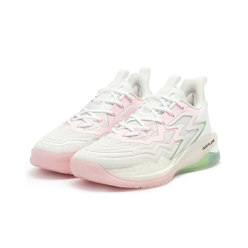 361° Big3 3.0 Pro Low Top Basketball Shoes Men's Gray Pink-2