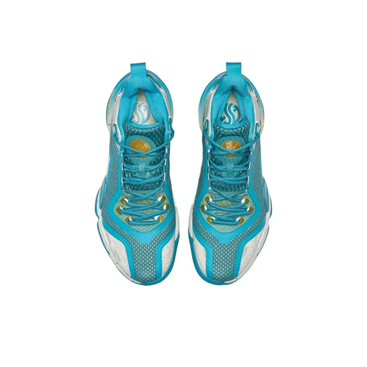 361° AG2 X Basketball Shoes Men Mid Top Glazed Celadon Green/Nebula Blue-3
