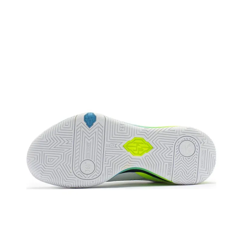 361° DVD1 Basketball Shoes Men Low Top White/Blue/Green-4