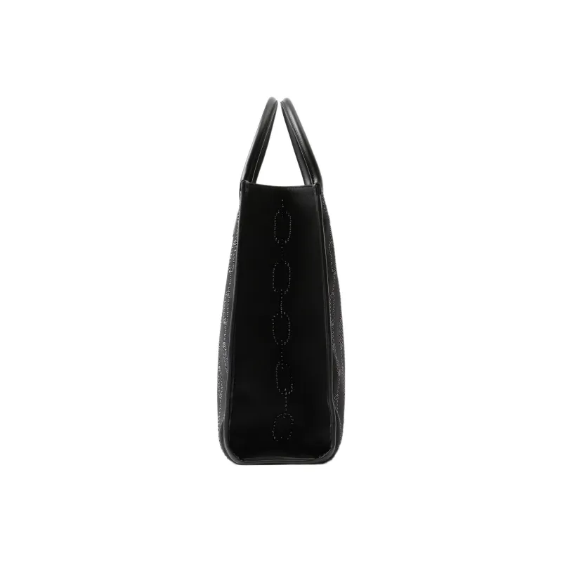Burberry Cotton-Blend With Wool Tote Bag Shopping Bag Shoulder Bag Crossbody Bag Handbag Men's Black-1