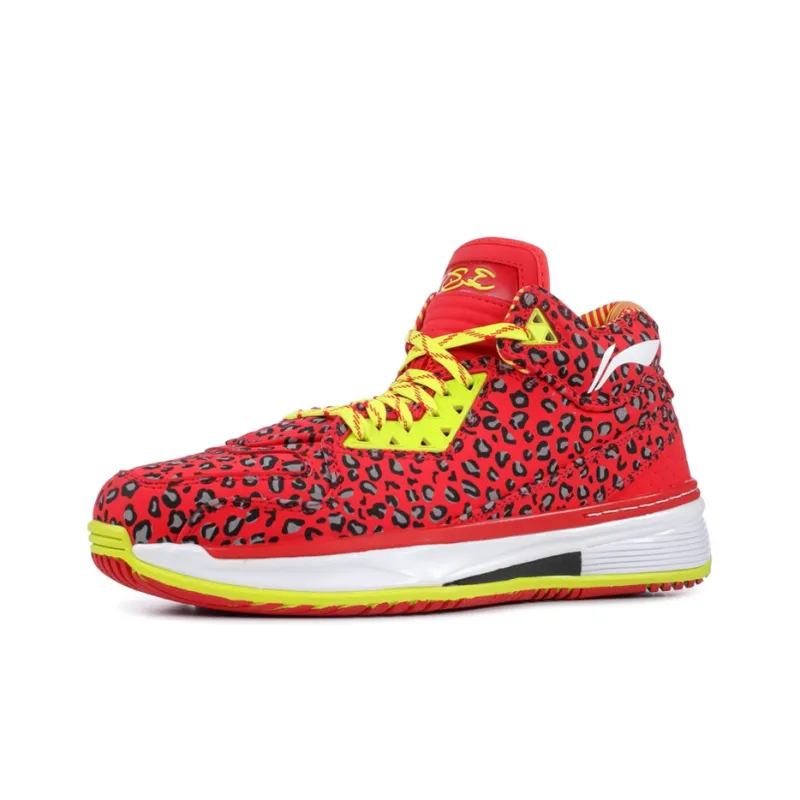 LiNing WOW 2 Way Of Wade 2 Low Top Basketball Shoes Men's Red Yellow White-2