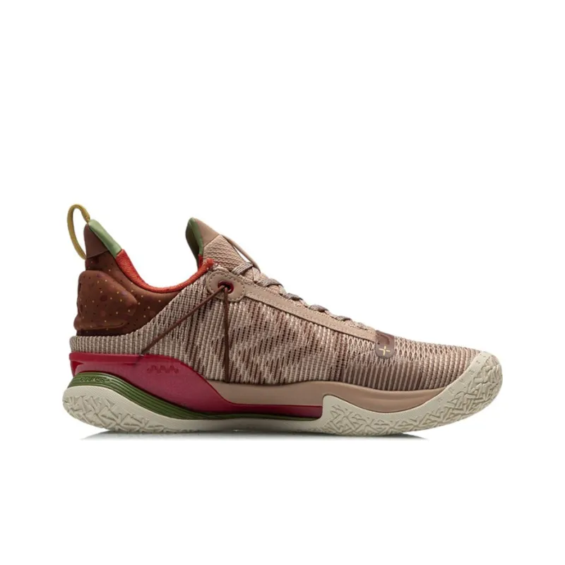 LiNing Blitz 7 Premium Premium Cushioning Anti-Slip And Wear-Resistant Rebound Low-Top Basketball Shoes Light Taupe-1