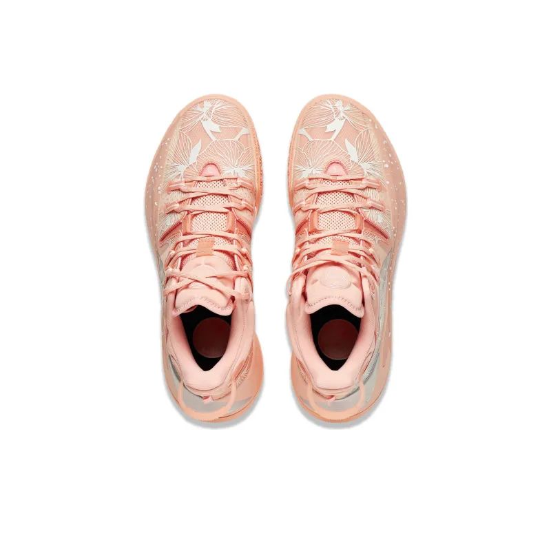 LiNing CJ-2 Cushioned Slip-Resistant Abrasion-Resistant Low-Top Basketball Shoes Men's Sweet Peach Orange-2