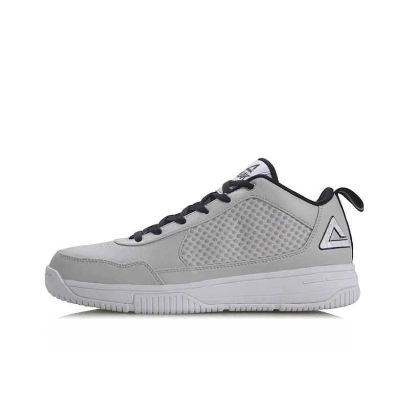 PEAK Shock Absorbers With Slip Resistant And Abrasion Resistant Properties Mid Top Basketball Shoes Men's-0