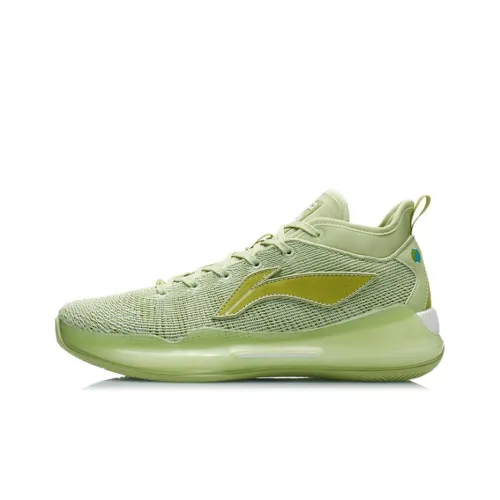 LINING YuShuai 13 Boom Basketball Shoes Men Mid-Top Grass Green