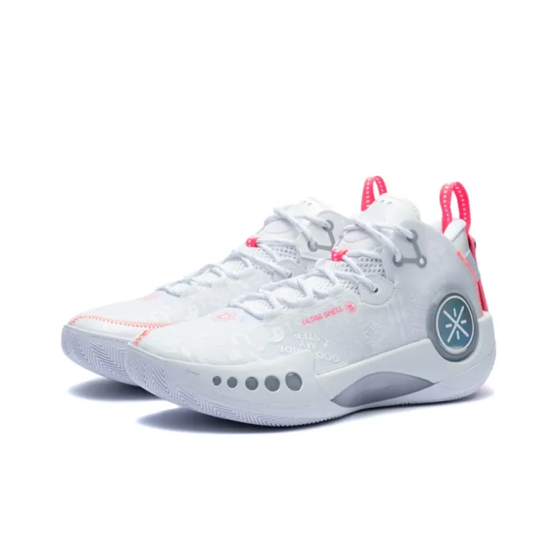 LiNing Shadow 3 Cushioned Slip Resistant Abrasion Resistant Mid Top Basketball Shoes Men's Standard White-2