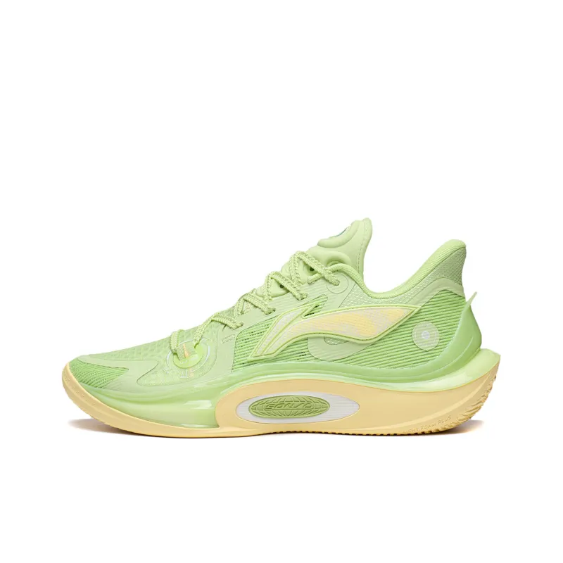 LiNing SONIC 11 Valley Rain Cushioning Anti-Slip And Wear-Resistant Low-Top Basketball Shoes Men's Butterfly Pink Green-0