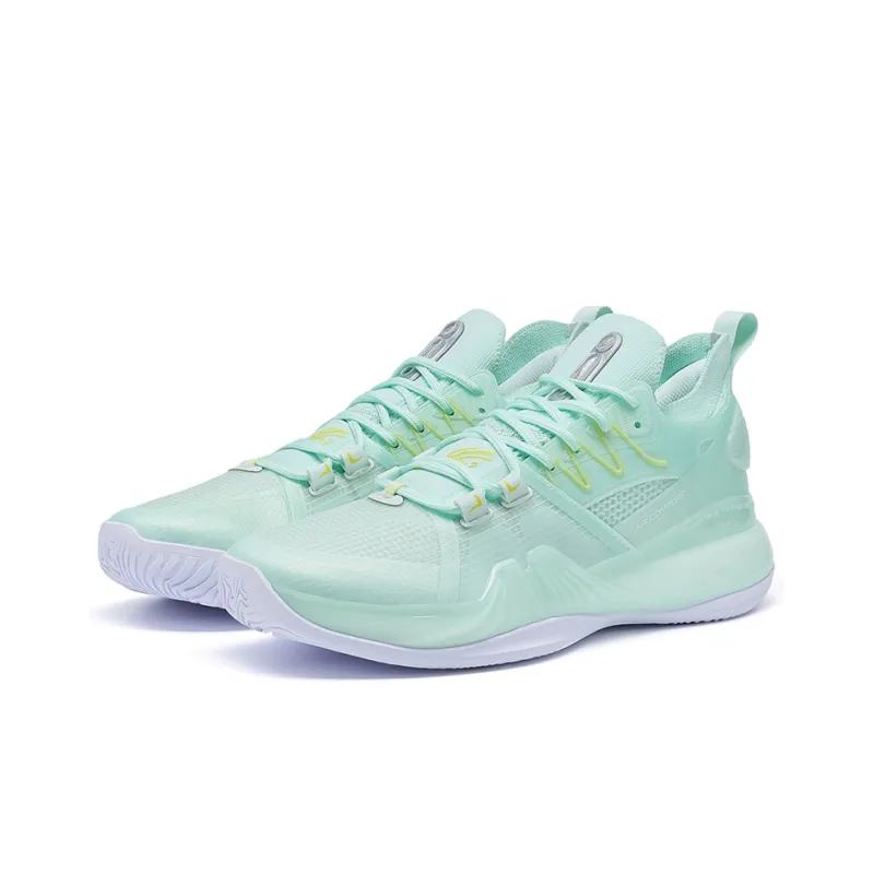 XTEP Jeremy Lin 2 Basketball Shoes Men High Top Foam Green/New Metallic Silver-3
