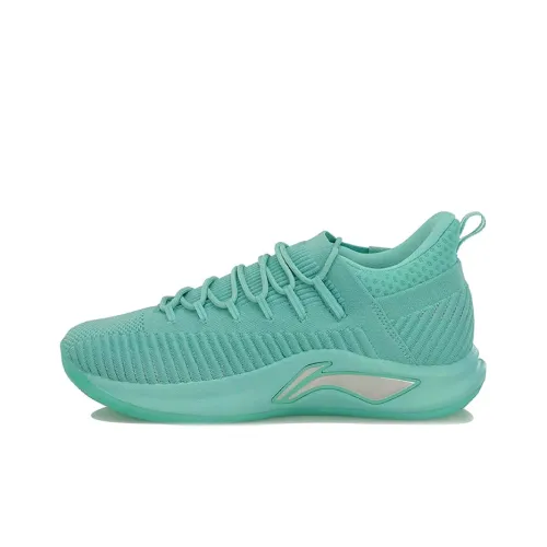 LINING Speed 5 Basketball Shoes Unisex Low-Top Light Jade Green