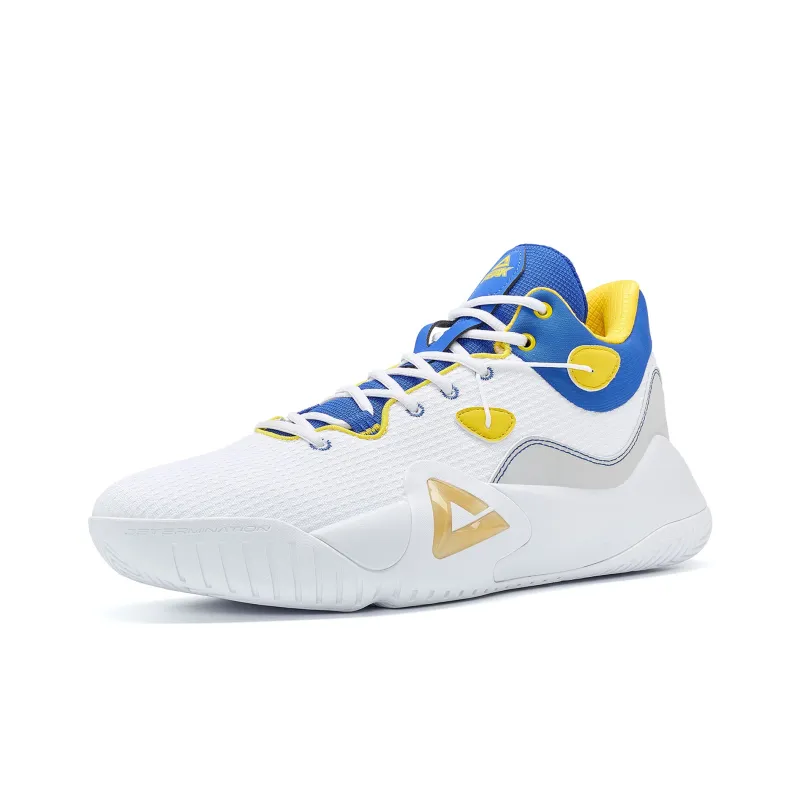 PEAK Sharp Marks Basketball Shoes Men Low Top Baymax/Colorful Blue-2