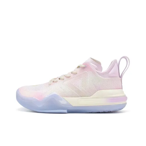 PEAK Wiggins AW1 Basketball Shoes Women's Mid-Top Camellia Pink