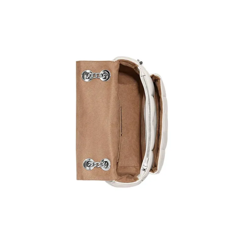 COACH Klare Sheepskin With Cow Leather Cloud Bag Shoulder Bag Crossbody Bag Medium Size Women's White-2