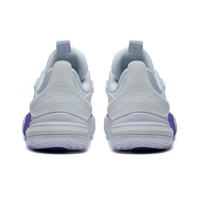 LINING All City 11 Youth Basketball Shoes Unisex Low Top Gray/Purple-3