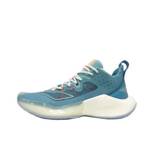 LINING SONIC 8 Basketball Shoes Men Low-Top Lake Blue