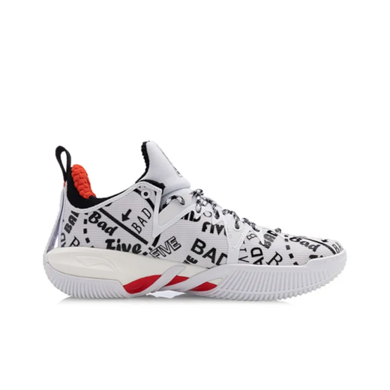 LiNing Badfive 1 Badfive Mid Top Basketball Shoes Men's White-1
