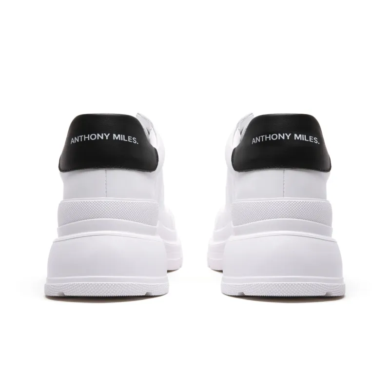 Anthony Miles Water Dye Stylish Skateboarding Shoes Women's White Black-3