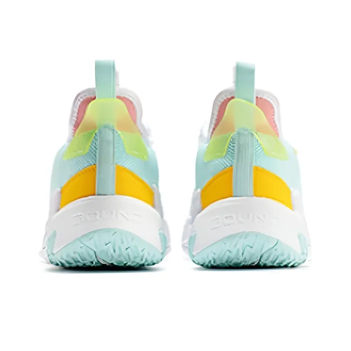361° Shadow Blade 2 Basketball Shoes Men Low Top 361 Degrees White/Ice Clear/Yellow/Pink-2