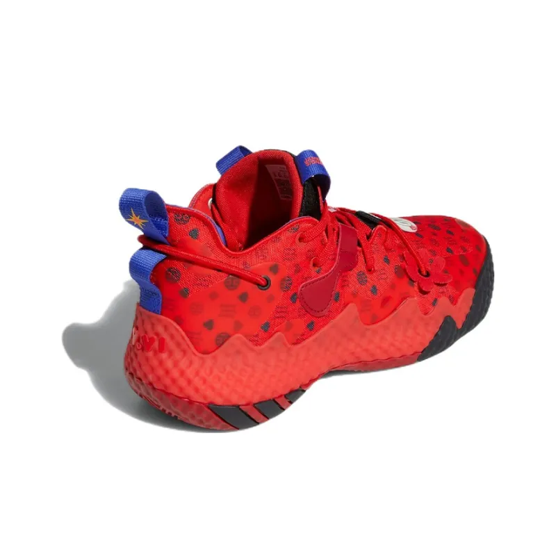 Adidas Harden Vol. 6 Vivid Red Monogram-3