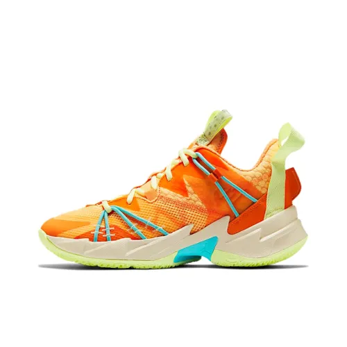 Jordan Why Not Zer0.3 Basketball Shoes Unisex Mid-Top Orange/Green/Blue