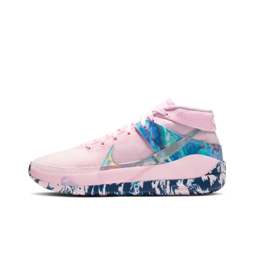 Nike KD 13 Basketball Shoes Unisex Mid-Top Pink