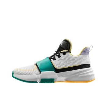 Dragon Ball Super x Anta Cushioning, Slip Resistant, And Abrasion Resistant Low Top Basketball Shoes Men's White Green