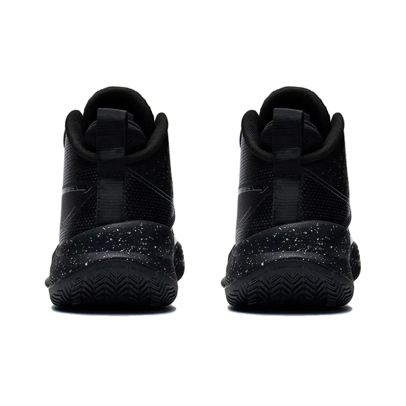 LINING Basketball Shoes Men Mid Top Black-3